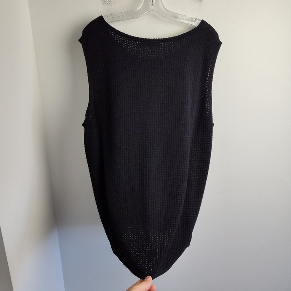 NWT Lafayette 148 Sleeveless Sweater Black Pullover textured vest new plus 3X - Picture 11 of 13